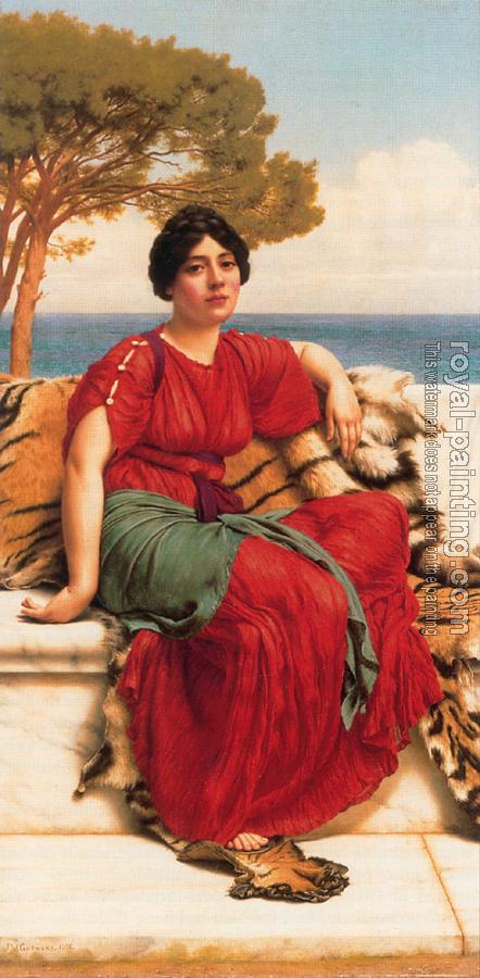 John William Godward : By the Blue Ionian Sea John William Godward : By the Blue Ionian Sea